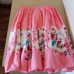 Large Pinup Couture Mary Blair Umbrellas skirt
